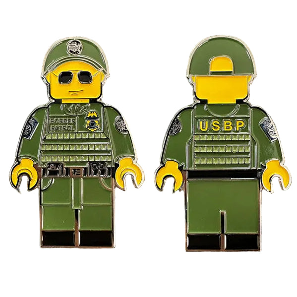 Brick man coin