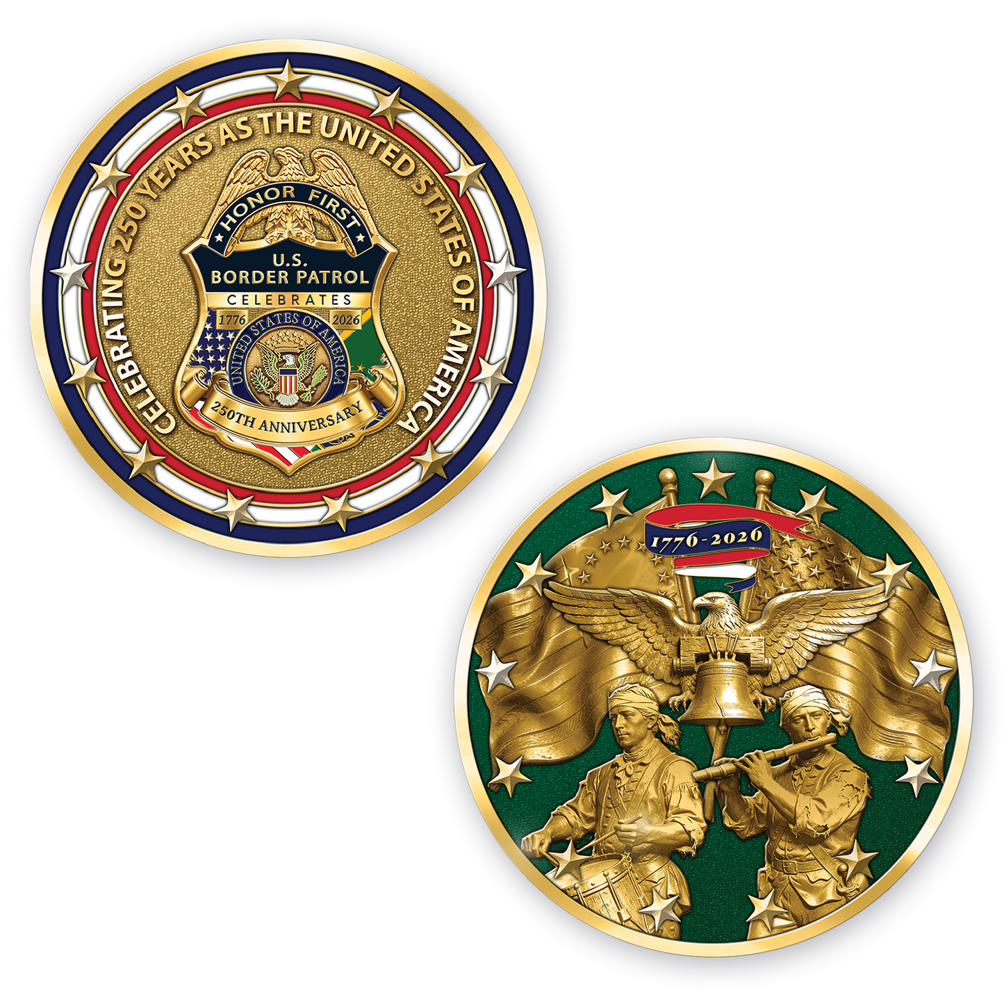 Pre-Sale 250th USA/BP Commemorative Badge set