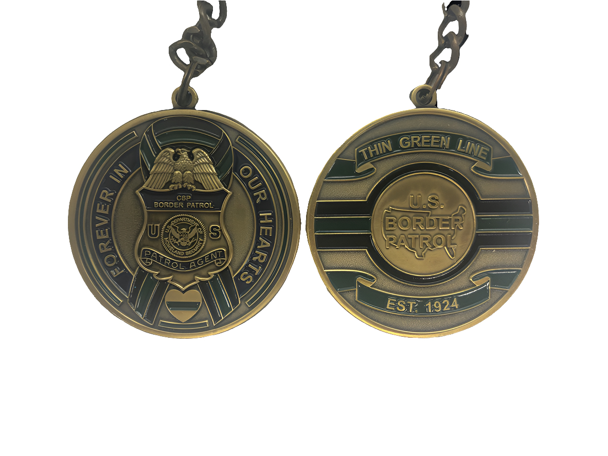 Thin Green Line keychain