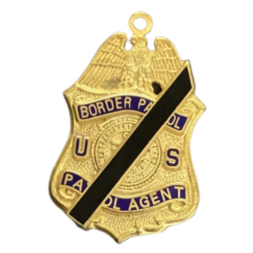 Mourning DOJ Badge Charm