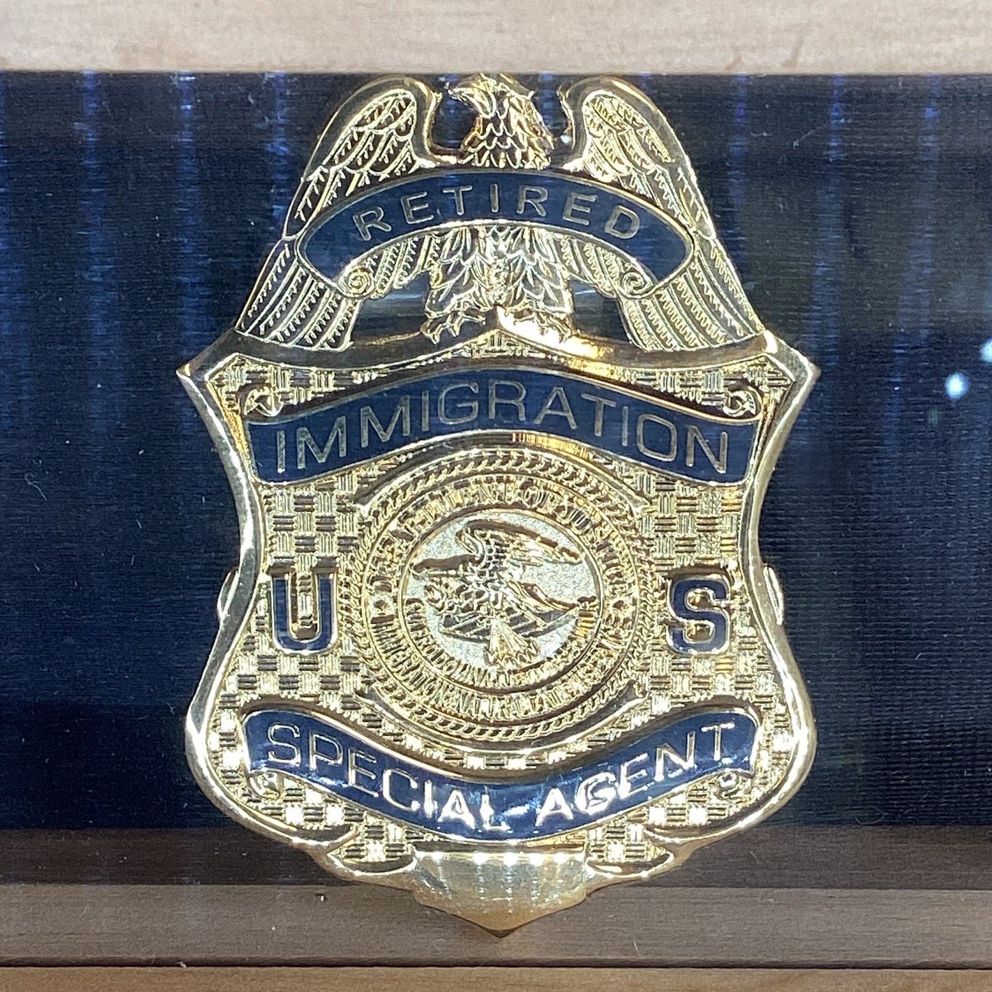 Retired Immigration Special Agent badge