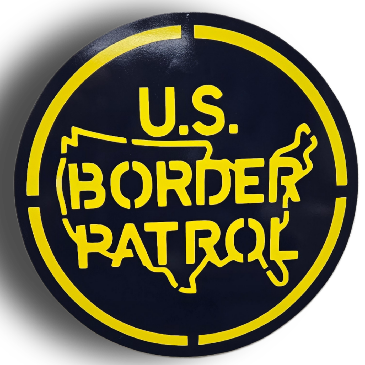 17 Inch U.S. Border Patrol Steel emblem