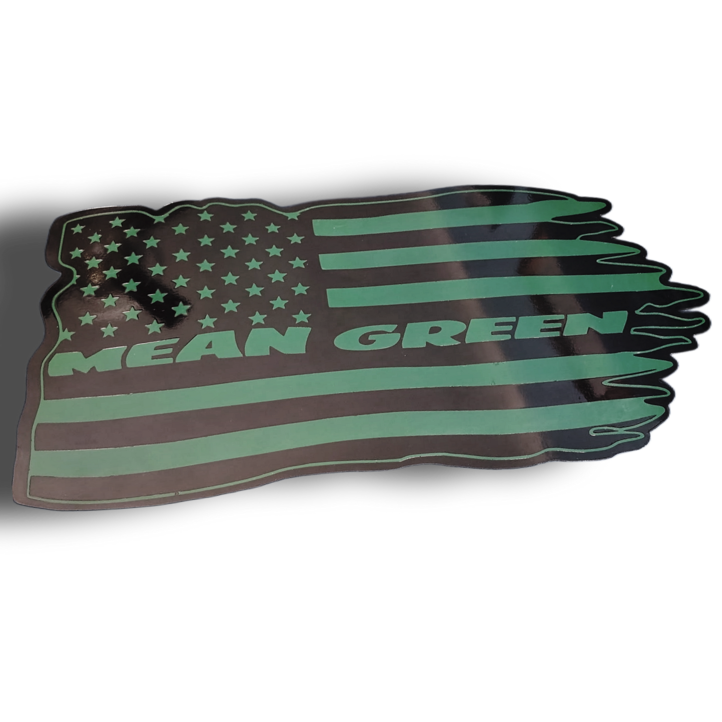 Mean Green flag Metal Wall art 24 inch