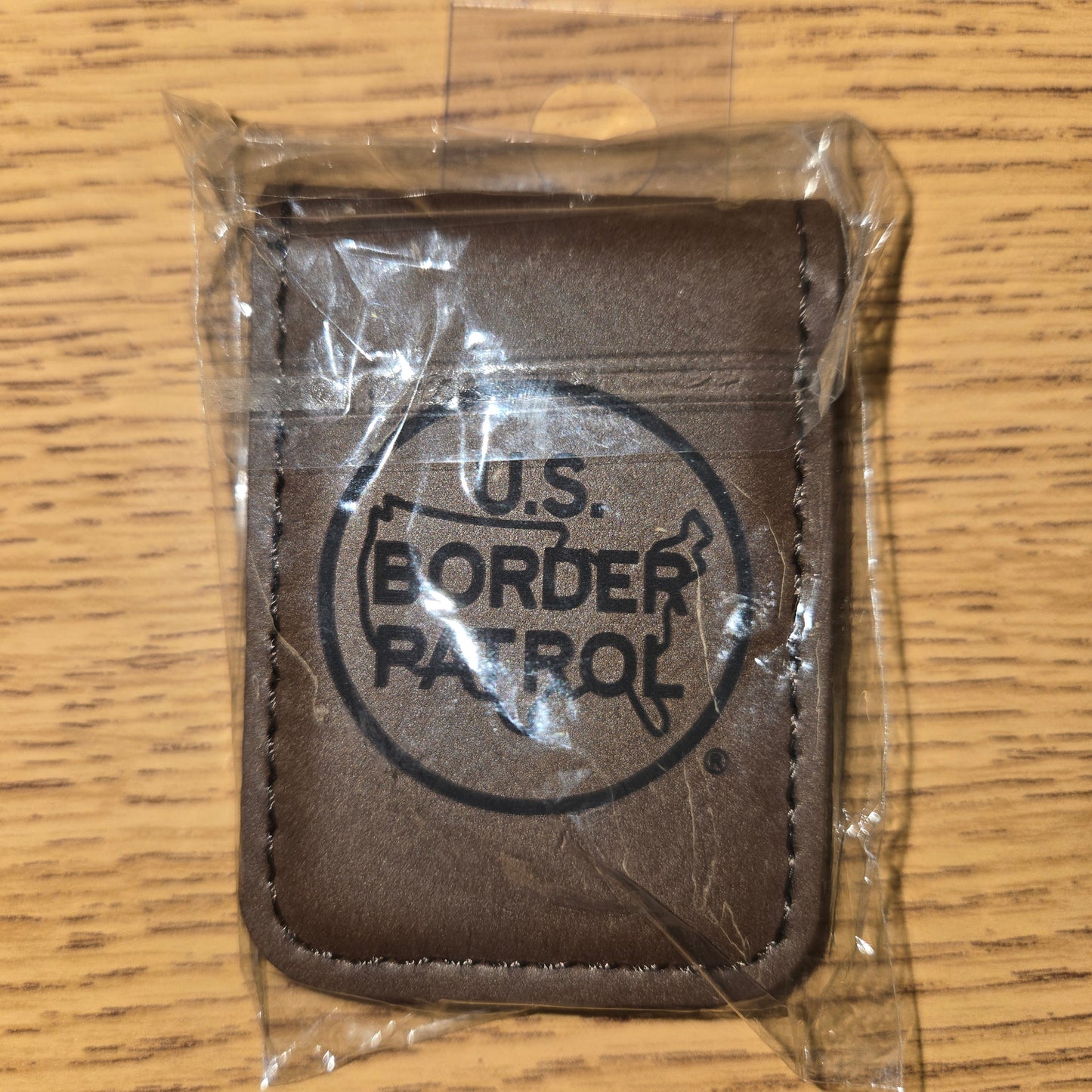 Brown Leather Money Clip