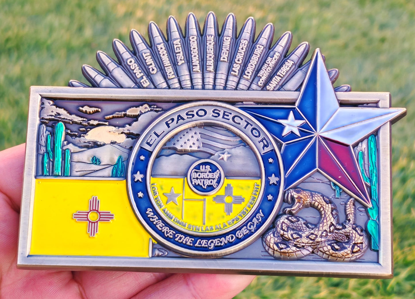 El Paso greetings coin