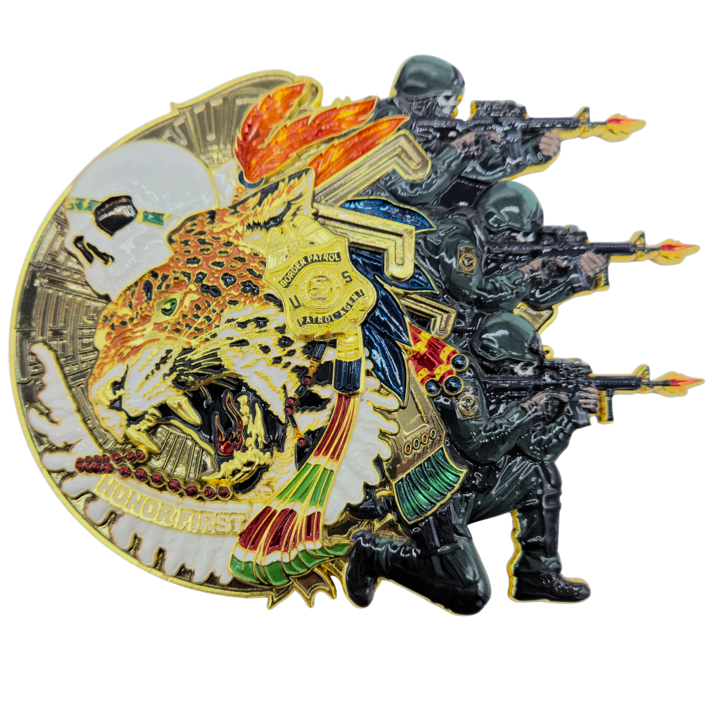 6 inch America's front line coin