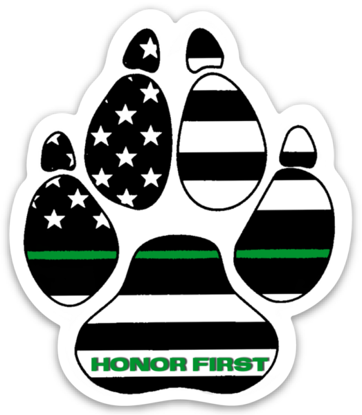 K9 Green Line Sticker