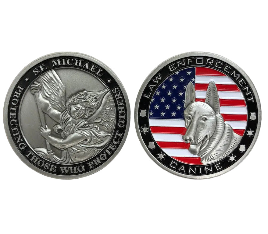 Canine St michael coin