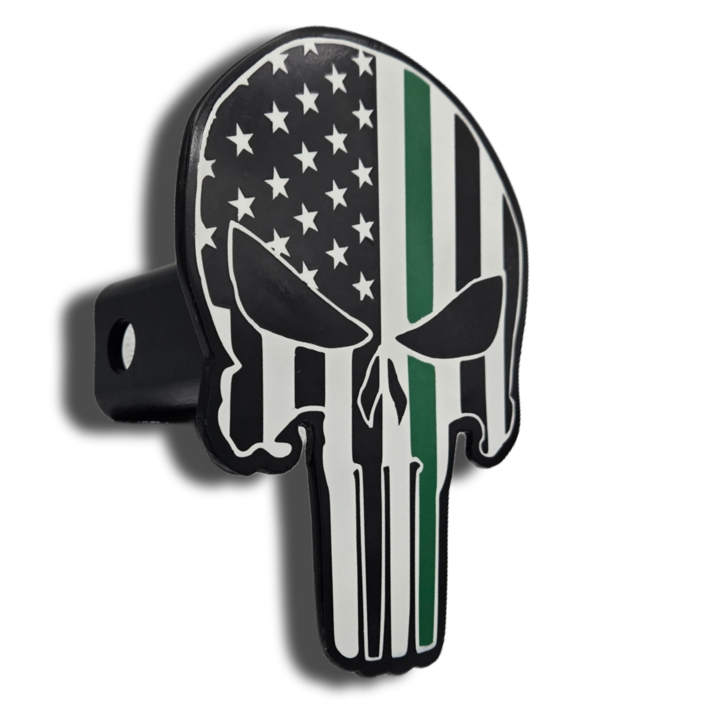 Skull green line hitch Cover