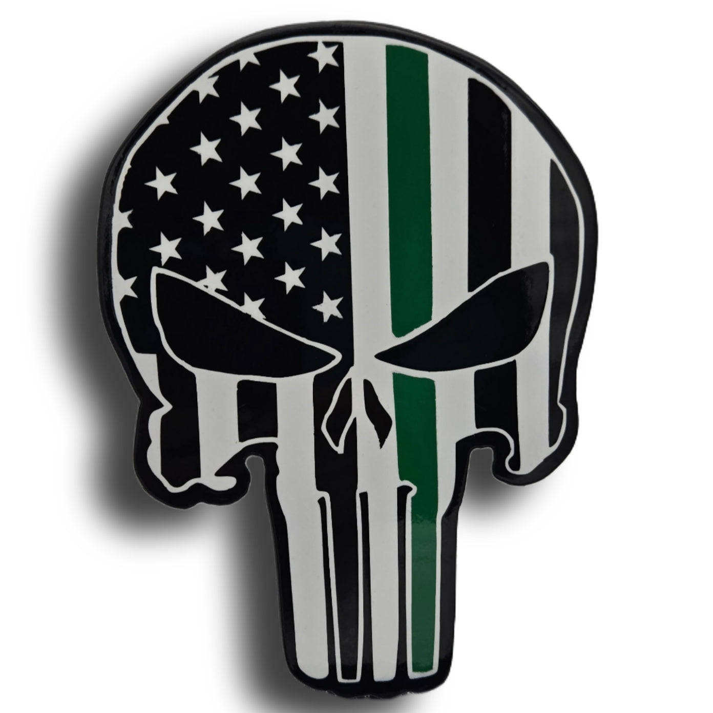 Skull green line hitch Cover