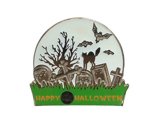 Halloween Graveyard Pin