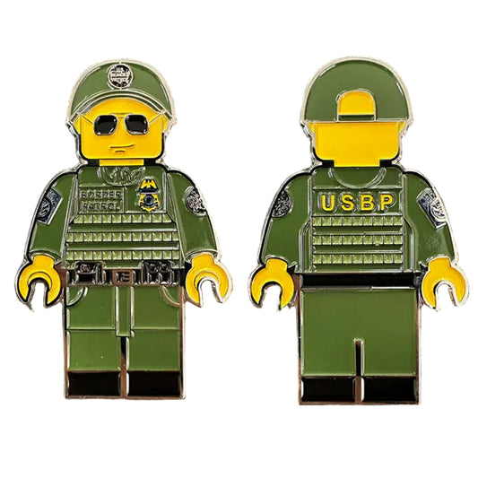 Brick man coin