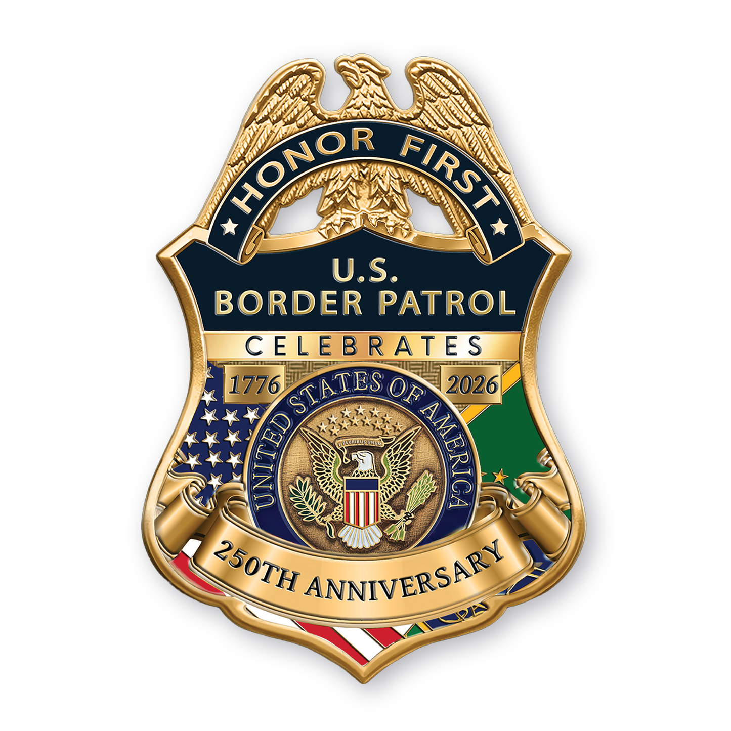 Pre-Sale 250th USA/BP Commemorative Badge set