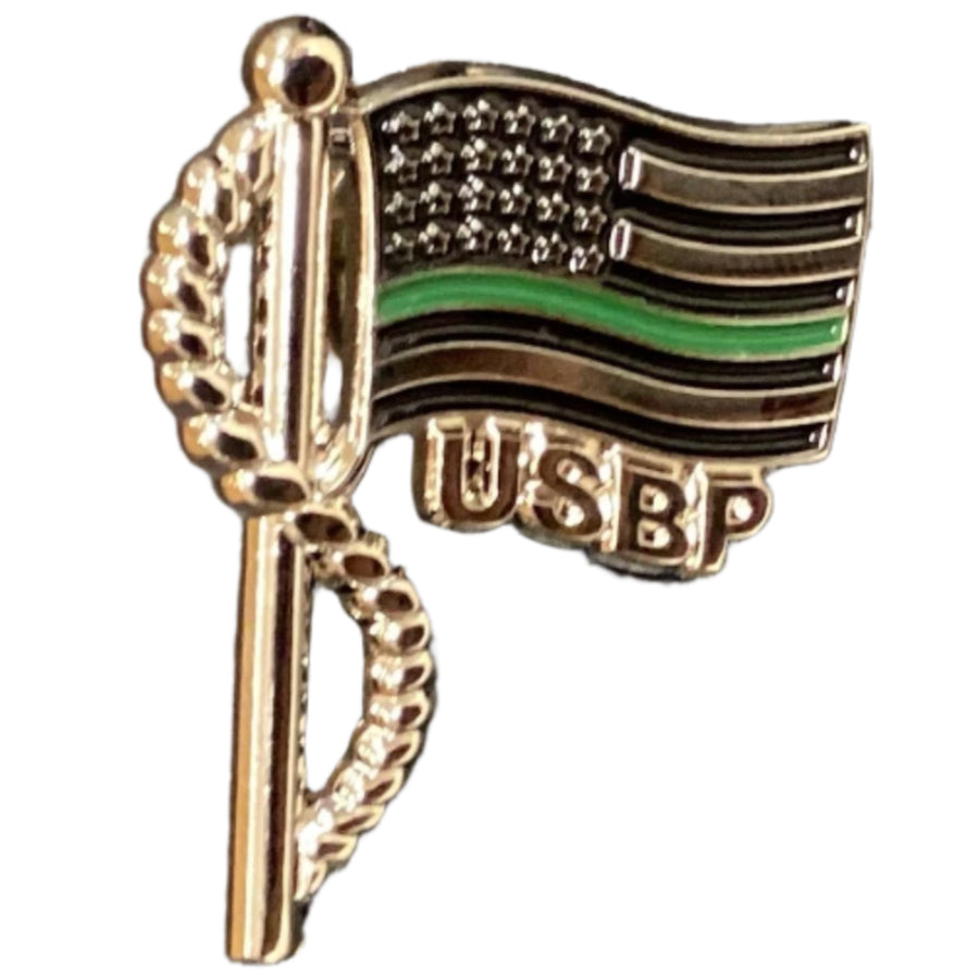 Green Line Flag Pin