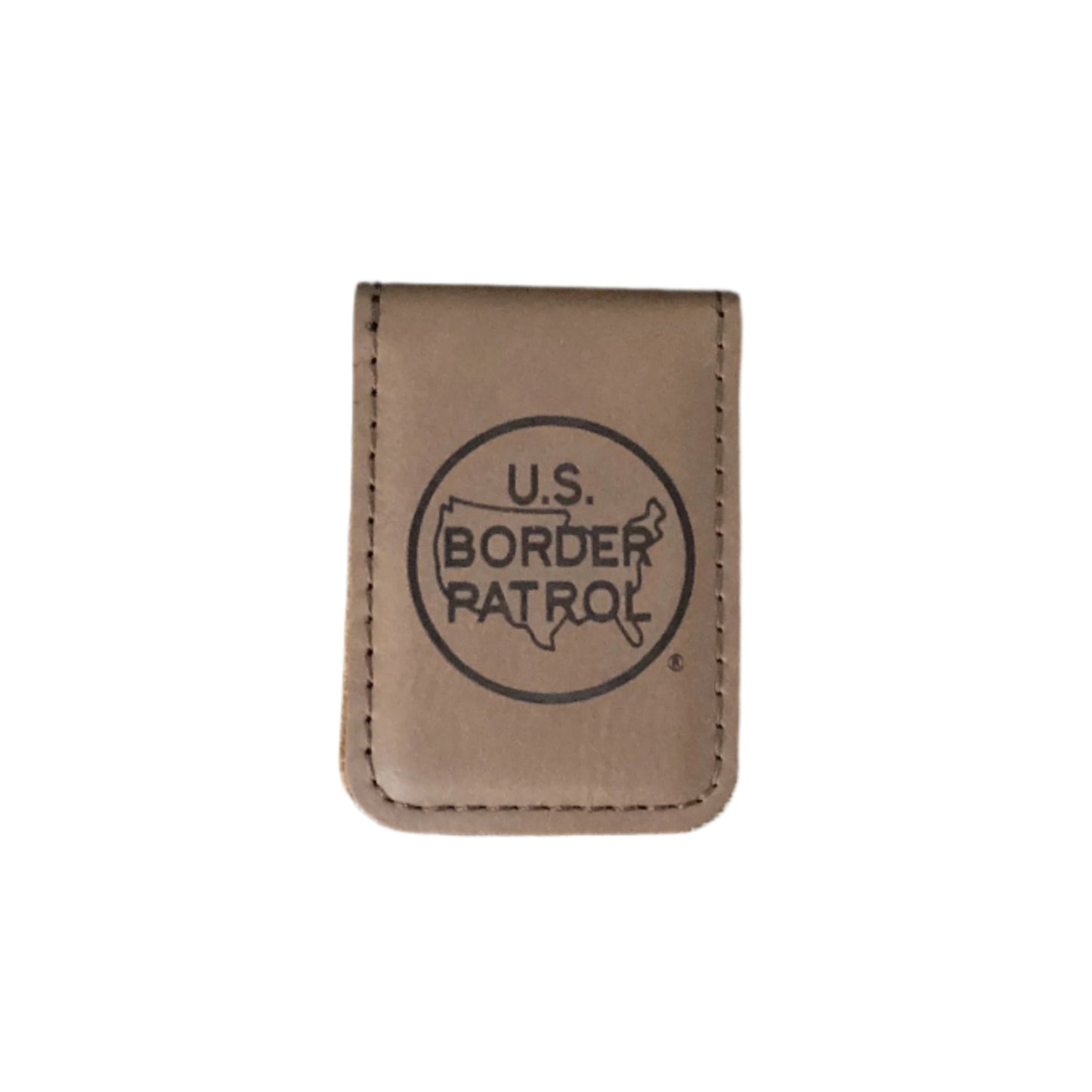 Brown Leather Money Clip