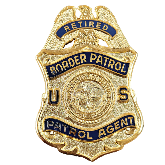 USBP Retired DOJ Badge