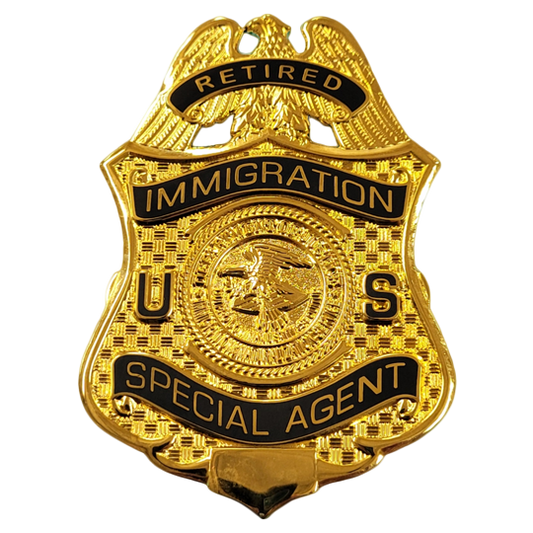 Retired Immigration Special Agent badge