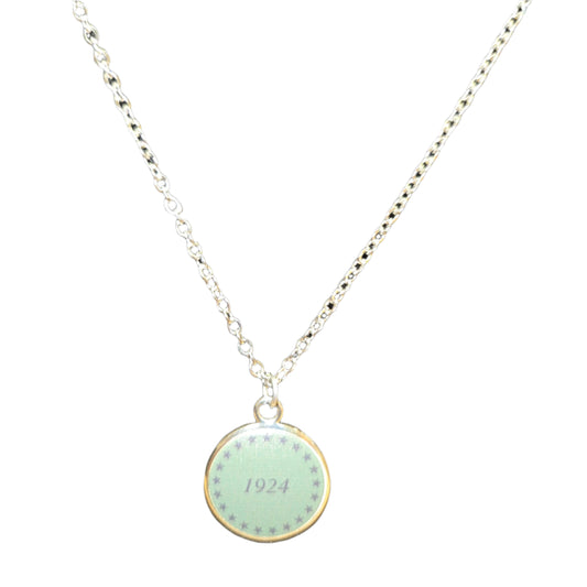 Stainless Steel Necklace with 1924 pendant