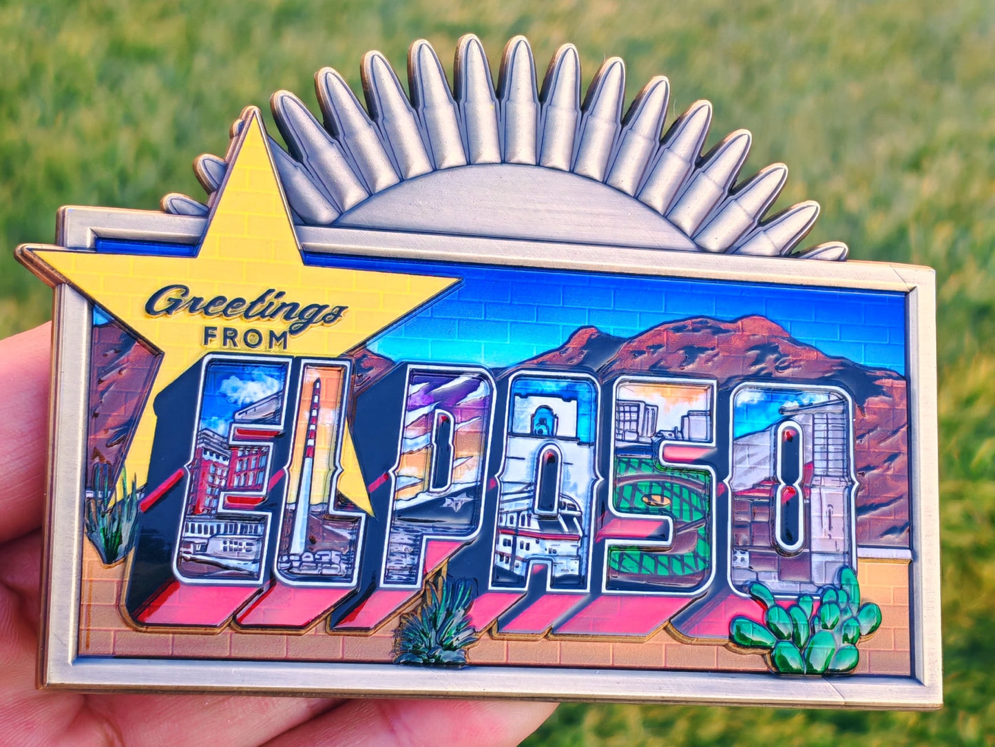 El Paso greetings coin