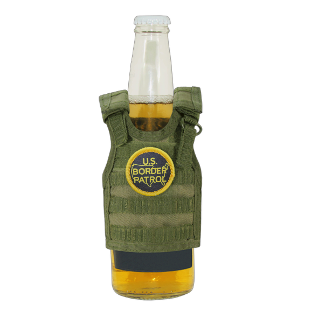Tactical vest bottle koozie