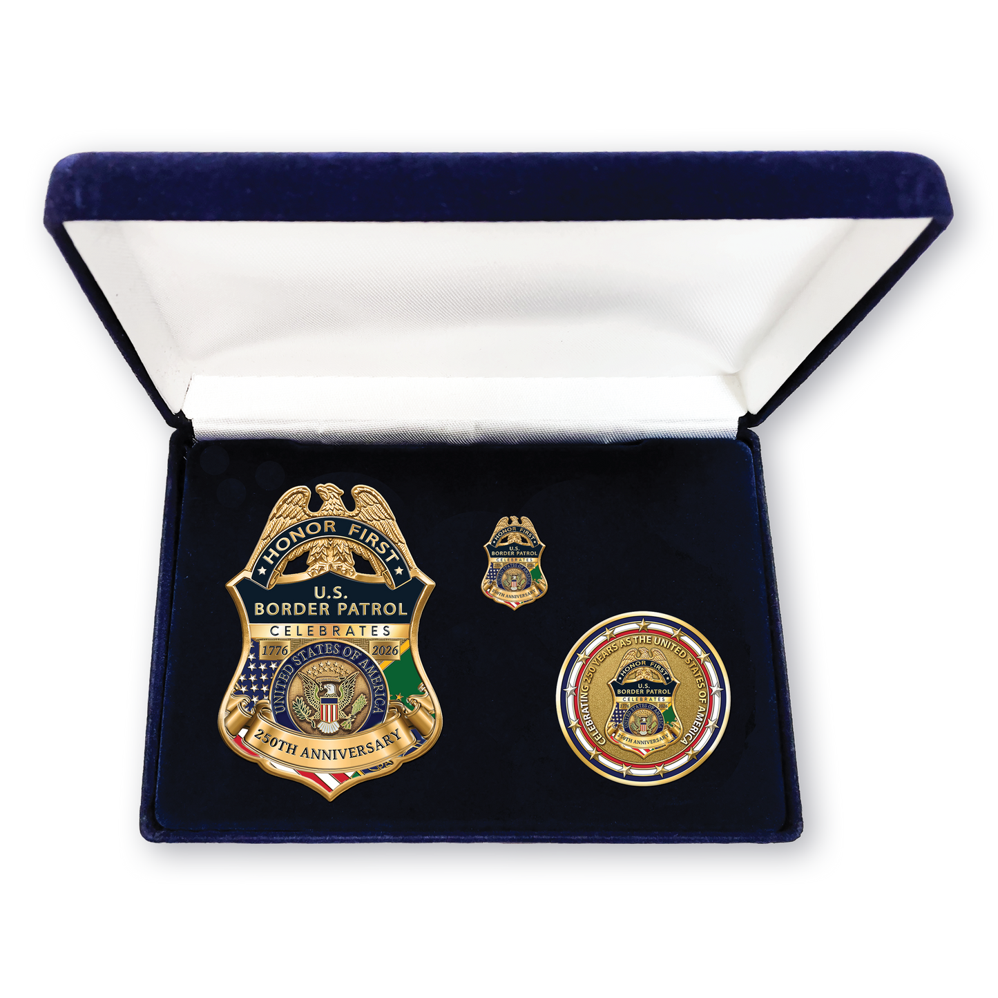 Pre-Sale 250th USA/BP Commemorative Badge set