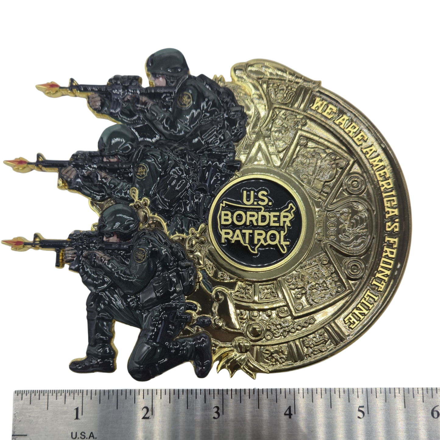 6 inch America's front line coin