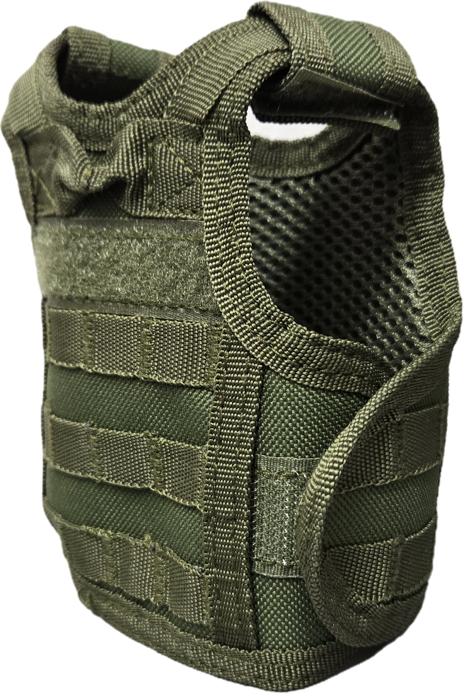 Tactical vest bottle koozie