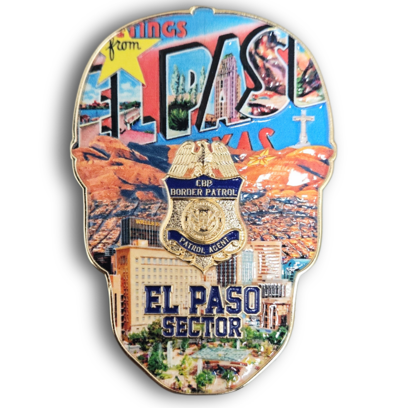 El Paso Sector Sugar Skull coin
