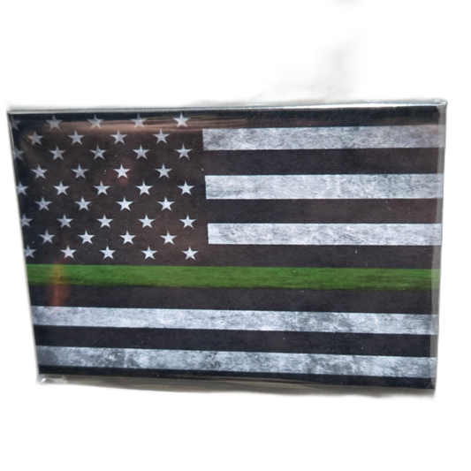 Green Stripe Flag Magnet
