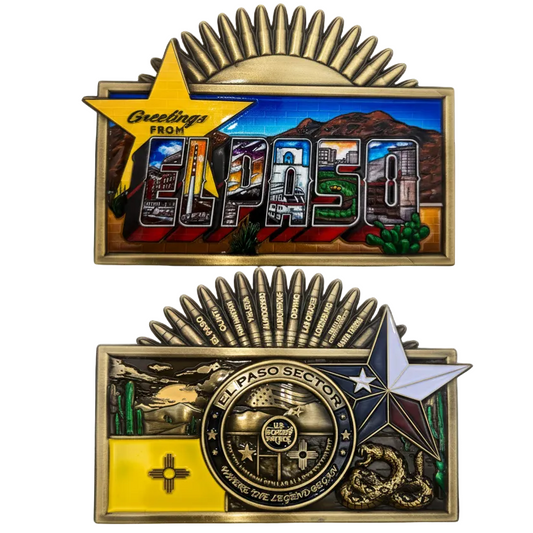 El Paso greetings coin