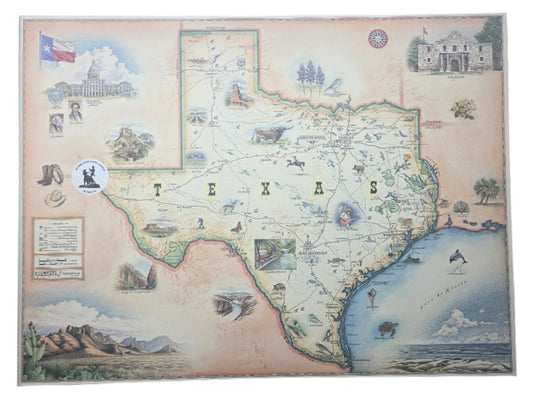 NBPM-TX. HAND DRAWN MAP