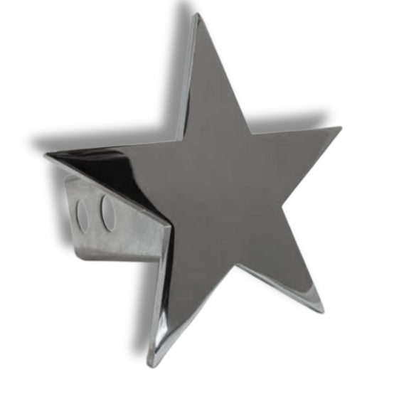Chromed Star hitch cover