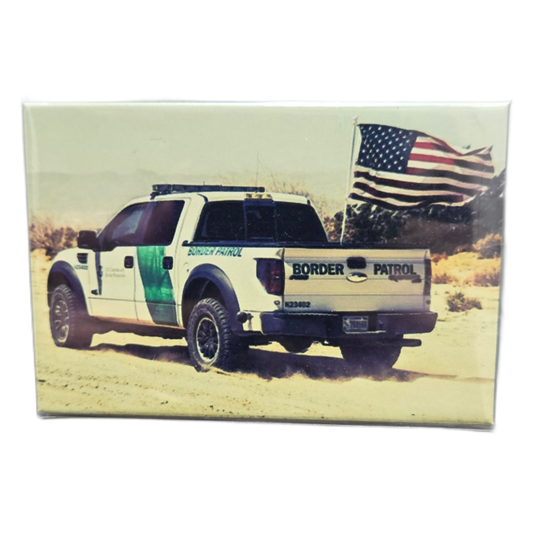 Raptor with flag magnet