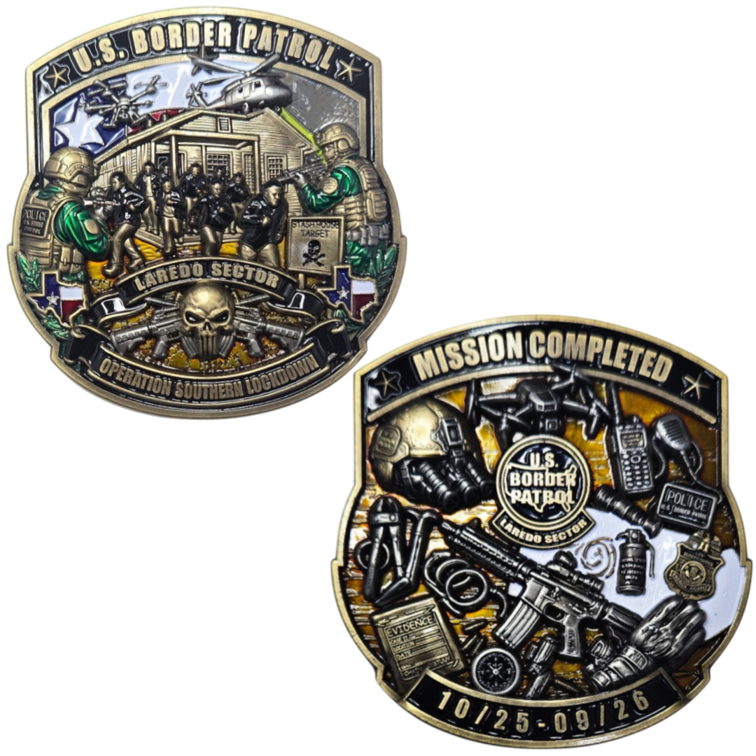 Laredo Sector Operation Southern Lockdown coin