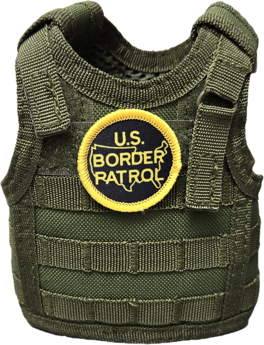 Tactical vest bottle koozie